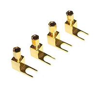 WYVERN AUDIO [Paquete de 8 8 piezas en total Hi-end Banana a Spade Adaptador Plug/conector de cable de altavoz [Wy-yp01-8/Spade De L/8]