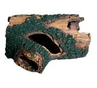 Wyvix 2 Cuevas y escondites for Acuario, Rocas realistas for peceras, Troncos de árboles Cubiertos Musgo, Cueva inerte for Ocultar Reptiles escondite camarones for decoración en Esquina(A)