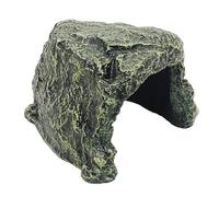 Wyvix 2 Cuevas y escondites for acuarios, Rocas realistas for peceras con Plataforma for Tomar el Sol, Cueva inerte for esconder Reptiles for decoración de en Esquina, 14x18x12,5 cm