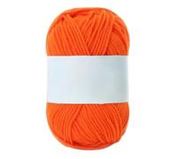 Wyvix 5 ovillos de hilo algodón con leche for tejer a ganchillo, Kit a mano, 50g(35)