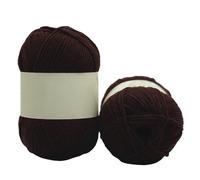 Wyvix 5 rollos de hilo algodón capas for hacer ganchillo, mezcla y poliéster grosor medio(35)