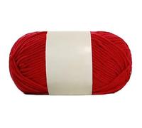 Wyvix 5 rollos de hilo algodón con leche 50g for hacer ganchillo, mezcla gruesa for tejer a mano capas(15)