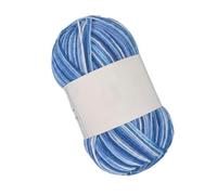 Wyvix 5 rollos de hilo algodón con leche teñido espacial 3 capas for crochet, variado 2 mm, 50 g(35)