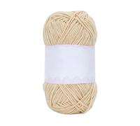 Wyvix 5 rollos de hilo ganchillo 4 capas, mezcla 60% algodón y 40% acrílico, 40g, 128m, suministros for manualidades(35)
