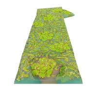 Wyvix 5 yardas de malla encaje bordada tela lentejuelas estilo étnico del Sudeste Asiático for vestido actuación(Green2)