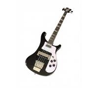 Wyvix Bajo eléctrico de 4 cuerdas, serie profesional, cuerpo tilo macizo y diapasón palisandro con pastillas pasivas for rock metal(Black)