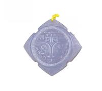 Wyvix Colgante Taotie de jade hetiano natural, collar tótem bestia mítica antigua, amuleto nefrita certificado for hombres