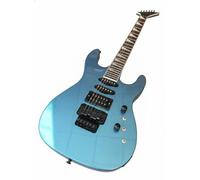 Wyvix Construcción de mástil for guitarra eléctrica: cuerpo sólido 6 cuerdas alto brillo, doble humbucker(Blue)