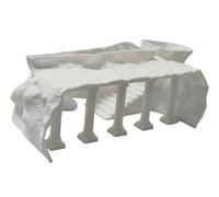 Wyvix Cueva y escondite del Acuario de Columna Romana, túnel pecera for camarones cíclidos pleco, Piel pez Arquitectura Roca Falsa for decoración peceras Esquina(Black,14 * 7.7 * 4.6cm)