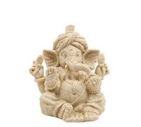 Wyvix Estatua de Ganesha Grande 6,3 Pulgadas, ídolo hindú Piedra Arenisca, Figura del Señor Elefante Ganpati for decoración hogar, Regalo Altar Mandir