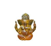 Wyvix Estatua de Ganesha ídolo hindú - Figura Elefante 4,3 Pulgadas con Detalles Dorados for decoración Buda del Altar salpicadero Coche(C 11cm)