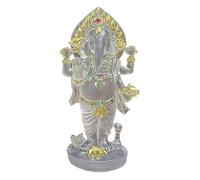 Wyvix Estatua de Ganesha, ídolo hindú, Figura Elefante pie 8,7 Pulgadas for decoración del Altar hogar, Regalo Buena Suerte
