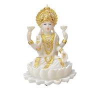 Wyvix Estatua de Saraswati, Diosa hindú la música, ídolo Sentado 4,3 Pulgadas en Base for decoración del hogar, Altar, sabiduría, Feng Shui(A)