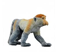 Wyvix Mono narigudo Realista de Peluche 42 cm. Primate Nariz Larga y Suave con Marco Multicolor articulado