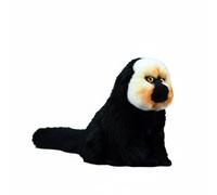 Wyvix Mono Saki de Cara Blanca Realista Peluche 42 cm. Primate exótico Suave con Cola y Relleno Cuentas