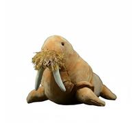 Wyvix Peluche de morsa Realista 30 cm, Suave Animal Marino ártico, con Colmillos y Relleno Cuentas
