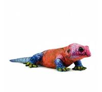 Wyvix Peluche Realista de Agama Roca Cabeza roja: Lagarto Suave 59 cm con Colores Vibrantes