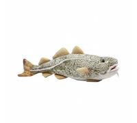 Wyvix Peluche Realista de Bacalao del Pacífico: pez Agua Salada 42 cm con Barbilla y Relleno Cuentas