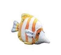 Wyvix Peluche Realista de pez Mariposa Copperband 20 cm con hocico y Relleno Cuentas