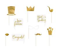 wYw 10 x Boda Fiesta Selfie Photo Booth Props Kit