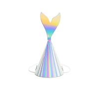 WYw - Juego de 6 sombreros de sirena para fiesta (18 cm)