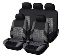 WYWNQ Coche Fundas Asientos para Skoda Scala 2018 2019 2020 2021 2022 2023 2024 2025, Antideslizantes Juegos de Cubreasientos Transpirable Delanteros Y Traseros Protector Accesorios,A-Grey