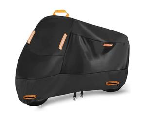WYWNQ Fundas Motos para BMW F750GS F850GS F900XR F900R 2019 2020 2021 2021, Impermeable Motorcycle Cover Tela Oxford Cubre Moto Cubierta Motocicleta Anti UV Protector Accesorios,A-Orange