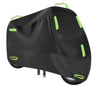 WYWNQ Fundas Motos para Kawasaki Ninja 125 Z125 Z 125 2019 2020, Impermeable Motorcycle Cover Tela Oxford Cubre Moto Cubierta Motocicleta Anti UV Protector Accesorios,B-Green