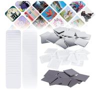 WYWY Imanes Cuadrados para Máquina de Hacer Botones - Juego de 100/500/1000 Piezas de 50 mm para Botones Magnéticos, Manualidades Creativas, Collages de Fotos y Decoración de Nevera(1000-Piece Set)