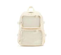WYXDYSJWM Ita - Bolsa con ventanas transparentes para mujeres y adolescentes, mochila Kawaii JK Pin Display linda estética grande mochila escolar casual mochila resistente bolsa de libros anime