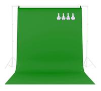 WYYFXY® 2x3m Fondo de Fotografía Verde Tela Fondo Fotográfico Fotomural Plegable Tela para Estudio Fotográfico, Sesión Fotográfica, Vídeo, Fotografía de Moda