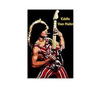 WYYRAB Edward Van Halen- Póster de lienzo impermeable para decoración de pared, impresión de alta definición, adecuado para dormitorio, sala de estar, cafetería, estilo sin marco, 20 x 30 cm