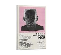 WYYRAB Igor by Tyler, The Creator- Póster de lienzo impermeable para decoración de pared, impresión de alta definición, adecuado para dormitorio, sala de estar, cafetería, decoración, estilo marco, 60