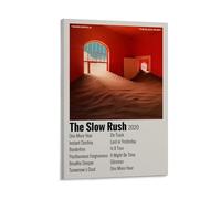 WYYRAB The Slow Rush de Tame ImpalaPóster de lienzo impermeable para decoración de pared, impresión de alta definición, adecuado para dormitorio, sala de estar, cafetería, decoración, estilo marco, 40