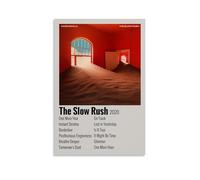 WYYRAB The Slow Rush de Tame ImpalaPóster de lienzo impermeable para decoración de pared, impresión de alta definición, adecuado para dormitorio, sala de estar, cafetería, decoración sin marco, 20 x