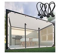 WYYZH con Cremallera Lonas Transparentes Cortinas Impermeables Exterior con Cordón Elástico Duradero Reforzado Plegable para Porch Gazebo Pergola (Color : A, Size : 3.5x2.5m/11.48x8.2ft)