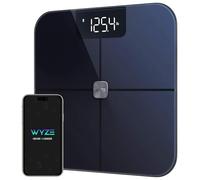Wyze Báscula Inteligente Digital de Baño para Peso y Grasa Corporal, IMC y Frecuencia Cardíaca - Analizador de Composición Con Aplicación, Baterías Incluidas