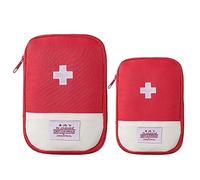 WZBHCZLJ 2 kits de supervivencia para oficina, al aire libre, tamaño de viaje, bolsa de medicina pequeña, bolsa vacía, primera bolsa vacía, medicina, viajes, farmacia, supervivencia