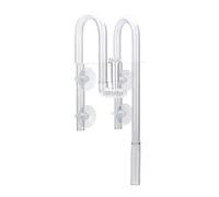 WZBHCZLJ Espumador de película de aceite para acuarios, tubo de filtro transparente y eficiente, eliminadores de proteínas, superficie de acuarios