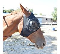 WZCXYX Suministros De Arnés Cubierta De Arnés Gafas A Prueba De Viento Gafas De Carrera De Velocidad con Gafas De Malla Cubierta Anti-trachoma Hogar De Caballo(Color:Negro)