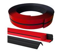 WZERHO Molduras decorativas autoadhesivas, 3 m x 4 cm, molduras de estuco para pared, techo, autoadhesivas, esquinas, protección de cantos, protección de cantos (negro