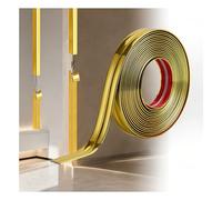 WZERHO Molduras Decorativas Para Pared Molduras De ParedAutoadhesivas Moldura Adhesiva Rodapies Autoadhesivo Protector EsquinasPared para Puerta Ventana ZóCalos Armarios ProteccióN Cantos,5m*2cm Oro