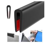 WZERHO Protector de Cantos, Autoadhesivo, protección de Bordes para chapas, Bordes de Goma, Perfil Protector de Bordes de Goma, Protector de Bordes de Metal, Tira de Goma, Perfil en U, Negro
