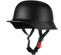 WZGGTEAM Cascos Half-Helmet, Casco De Cara Abierta, Casco Semi Cubierto para Motocicleta, Moto De Estilo Retro Homologado ECE Casco Alemán De La Segunda Guerra Mundial