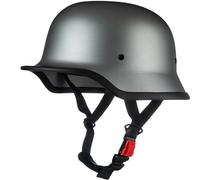 WZGGTEAM Cascos Half-Helmet, Casco De Cara Abierta, Casco Semi Cubierto para Motocicleta, Moto De Estilo Retro Homologado ECE Casco Alemán De La Segunda Guerra Mundial