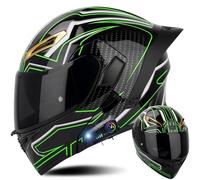 WZGGTEAM Modular Bluetooth Integrado Casco Moto, Casco Abatible con Doble Visera, Cascos Integrales,ECE Homologado, Casco Modular Integrado para Adultos Mujeres Y Hombres