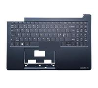 WZKOZDR FR GR TR Carcasa Superior con Teclado y reposamanos para Dynabook para SateUite Pro C50-J C50-H C50-E D0K-V6505H XN16R-156 NB-17-6505H-10-B0 KN16R-156(NE Blue)