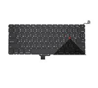 WZKOZDR Piezas de Recambio Teclado para portátil Macbook Pro 13" A1278 (EE. UU., Reino Unido, Rusia, Alemania, Francia, España, Brasil, Italia, Portugal, Turquía, TR para tailandés)(TI)