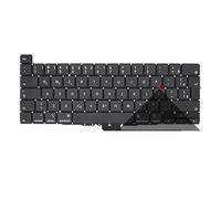 WZKOZDR Teclado para portátil Apple para Pro Retina de 16" A2141 (EE. UU./Reino Unido/Rusia/Grecia/Francia/España/Brasil/Italia/Portugal/Polonia/Turquía/Tierra)(BR)
