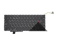 WZKOZDR Teclado para portátil Apple Pro de 17" A1297 (EE. UU./Reino Unido/Rusia/Grecia/Francia/España/Brasil/Italia/Portugal/Polonia/Turquía/Tierra)(US-Russian)